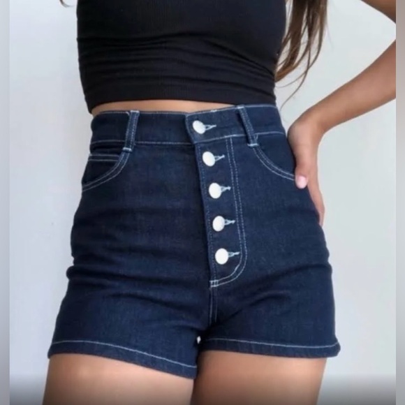 Urban Outfitters BDG Denim High Rise Jean Shorts With Button Fly 🌴 - Picture 3 of 8